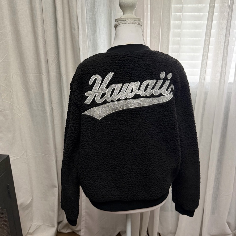 Victoria's Secret Hawaii Sherpa Letterman Jacket Size S